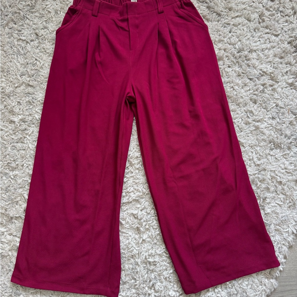 Halara Pink Waffle Pants
